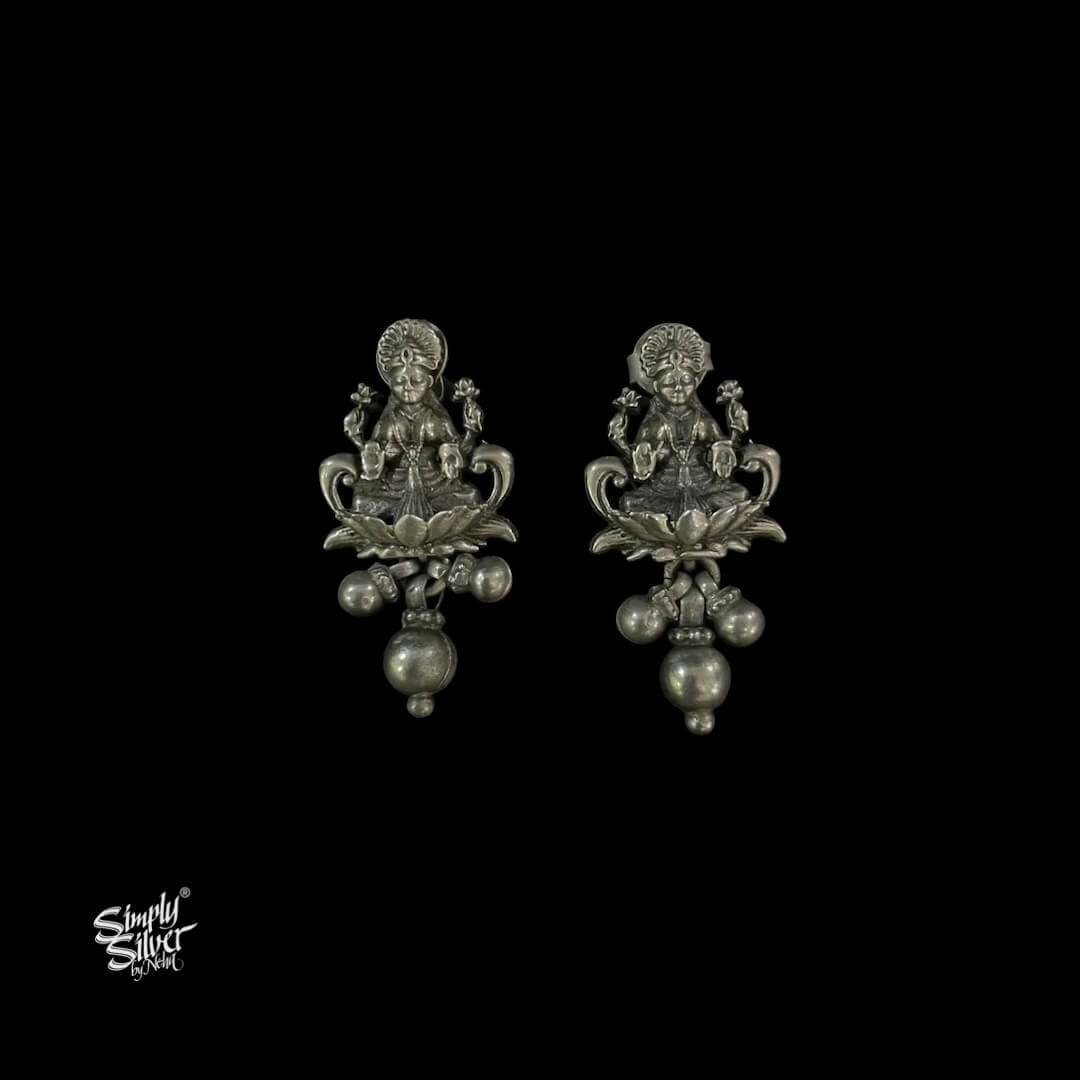 Goddess Laxmi Ji Pendant with Earrings set - MH5825