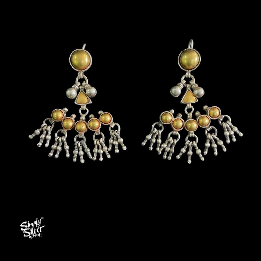 Bandhel Silver Dual Tone Earrings - MH5862