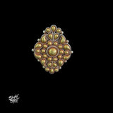 Bandhel Silver Dual Tone Flower Ring - MH5873