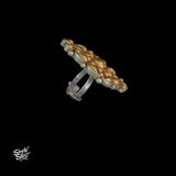 Bandhel Silver Dual Tone Flower Ring - MH5873