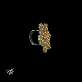 Bandhel Silver Dual Tone Flower Ring - MH5878