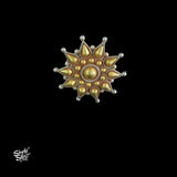 Bandhel Silver Dual Tone Flower Ring - MH5887