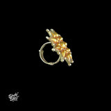 Bandhel Silver Dual Tone Flower Ring - MH5887