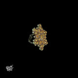 Bandhel Silver Dual Tone Flower Ring - MH5889