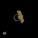 Bandhel Silver Dual Tone Flower Ring - MH5889