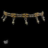 Bandhel Silver Dual Tone Flower & Ghungroos Choker - MH5890