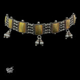 Bandhel Silver Dual Tone with Ghungroos Choker - MH5893