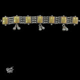 Bandhel Silver Dual Tone with Ghungroos Choker - MH5894