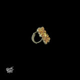 Bandhel Silver Dual Tone Flower Ring - MH5903