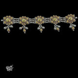 Bandhel Silver Dual Tone Flower Choker - MH5905