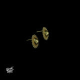 Gold Polish Silver Studs - MH5906