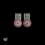 Long Jaali Chatai with White & Pink Kundan Flower - MH5915