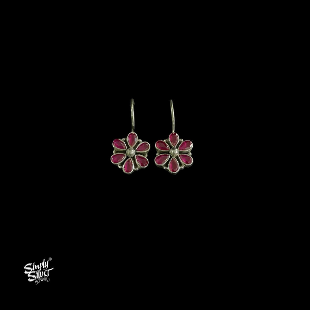 Pink Stone Flower Hooks - MH5920