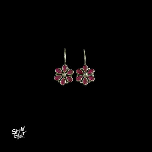 Pink Stone Flower Hooks - MH5920