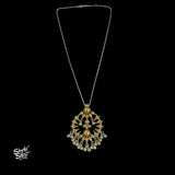 Bandhel Silver Dual Tone Round Flower & Ghungroos Pendant with Chain - MH5924