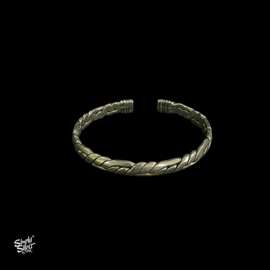 Silver Unisex Twisted Kada-1