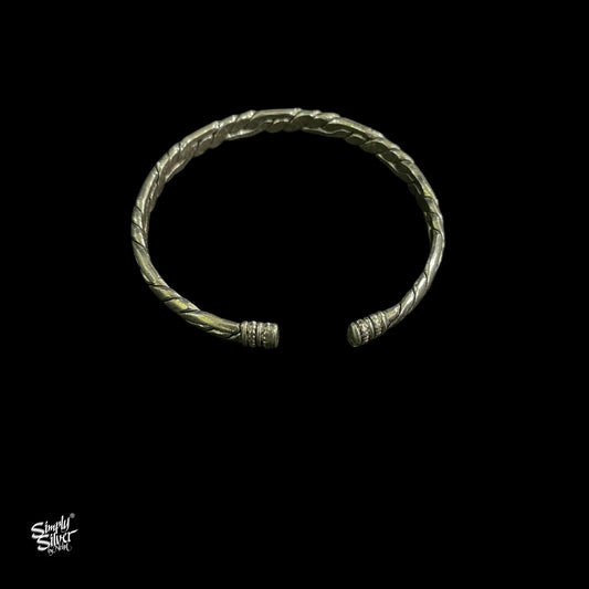 Silver Unisex Twisted Kada-2