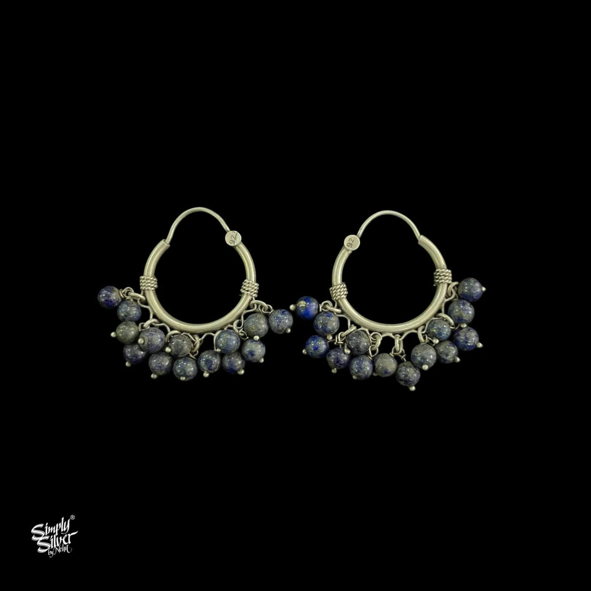 Silver Bali with Blue Stone - MH5952