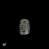 Silver Designer Floral Ring-2