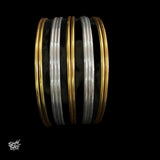 Silver & Dual Tone Bangles Set 6 + 6-1