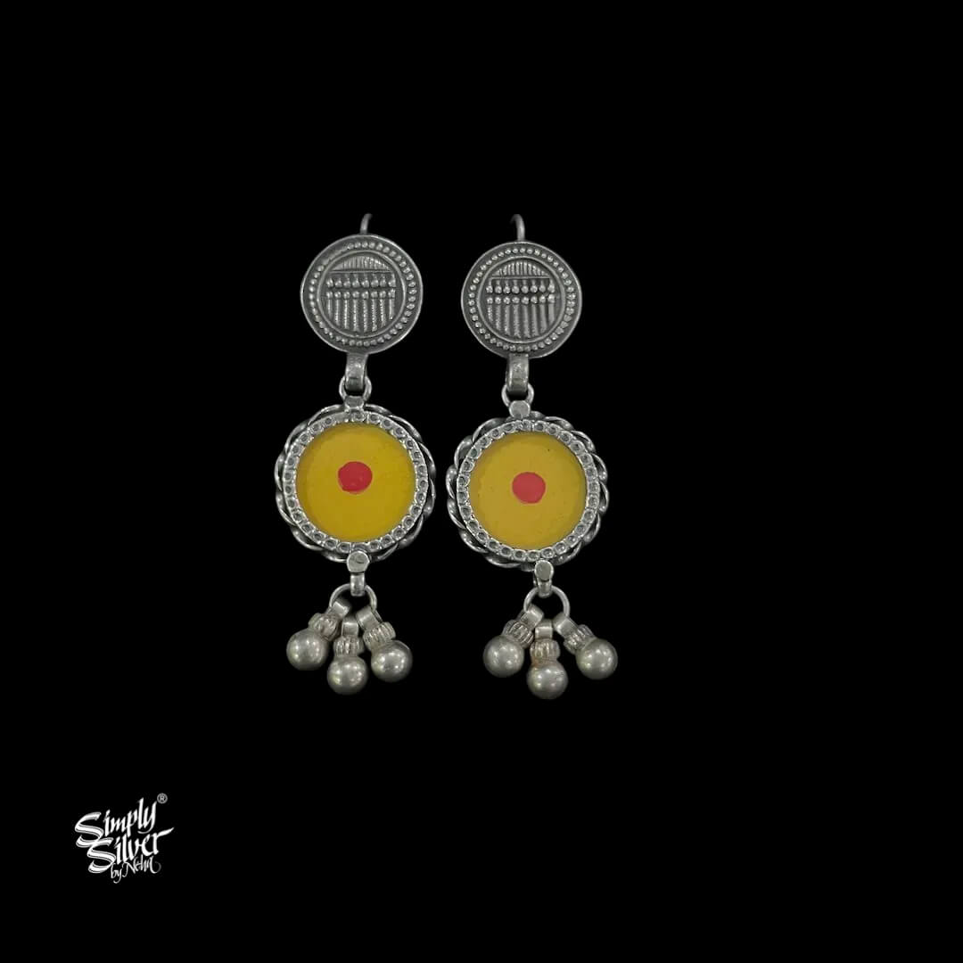Silver-Round-Yellow-and-Red-Dot-Hand-Painting-Glass-with-Ghungroos-MH5992-1