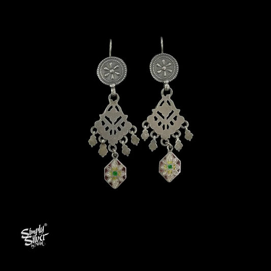 Silver-Jaali-Flower-with-Multi-Color-Meenakari-MH5994-1