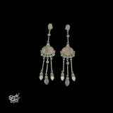 Silver-Long-Centre-Light-Pink-Stone-with-White-Stone-Dangers-MH5997-1