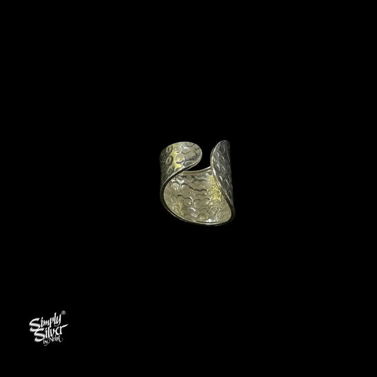 Silver-Designer-Beaten-Ring-MH6001-2