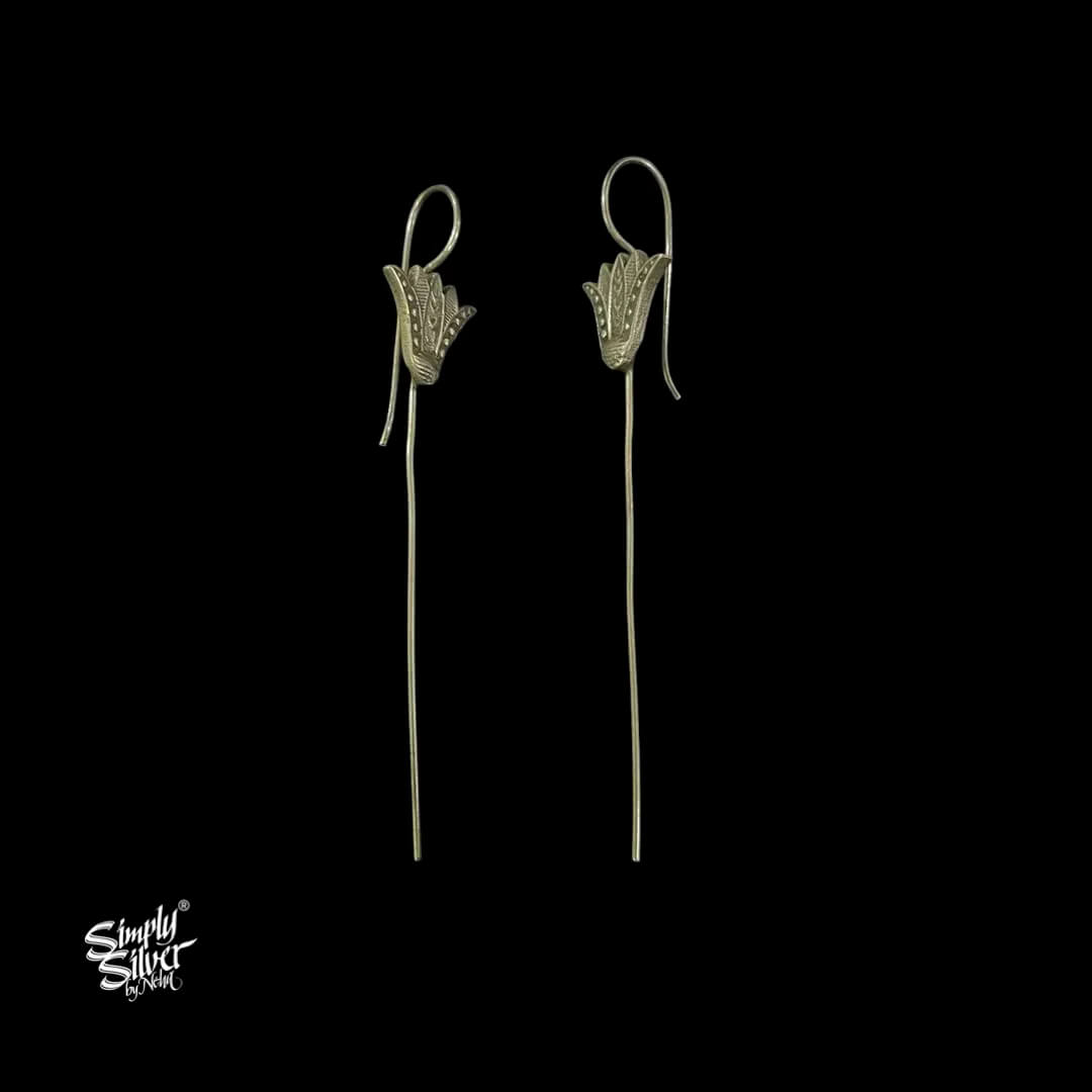 Silver-Flower-Ear-Cuff-MH6007-1
