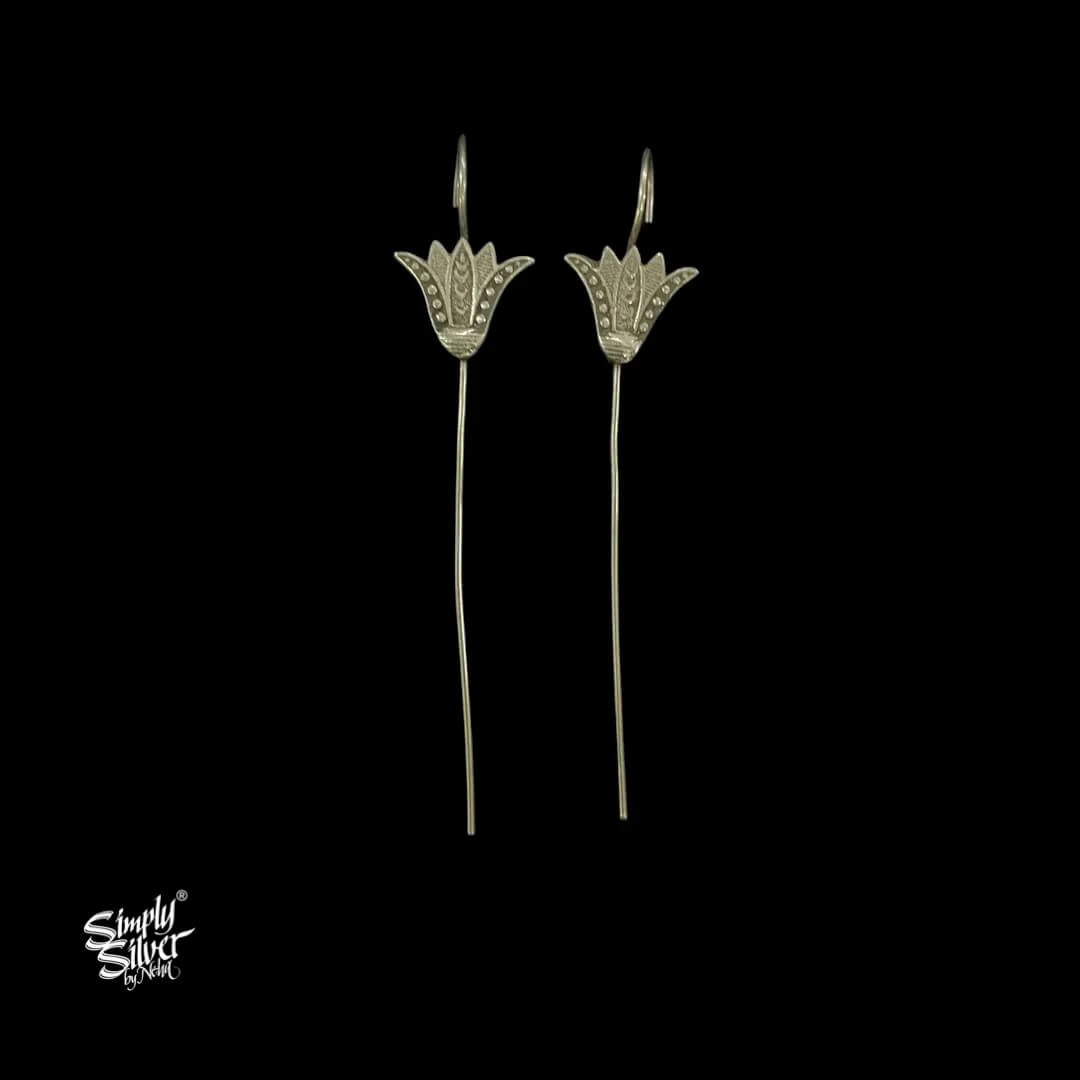 Silver-Flower-Ear-Cuff-MH6007-2