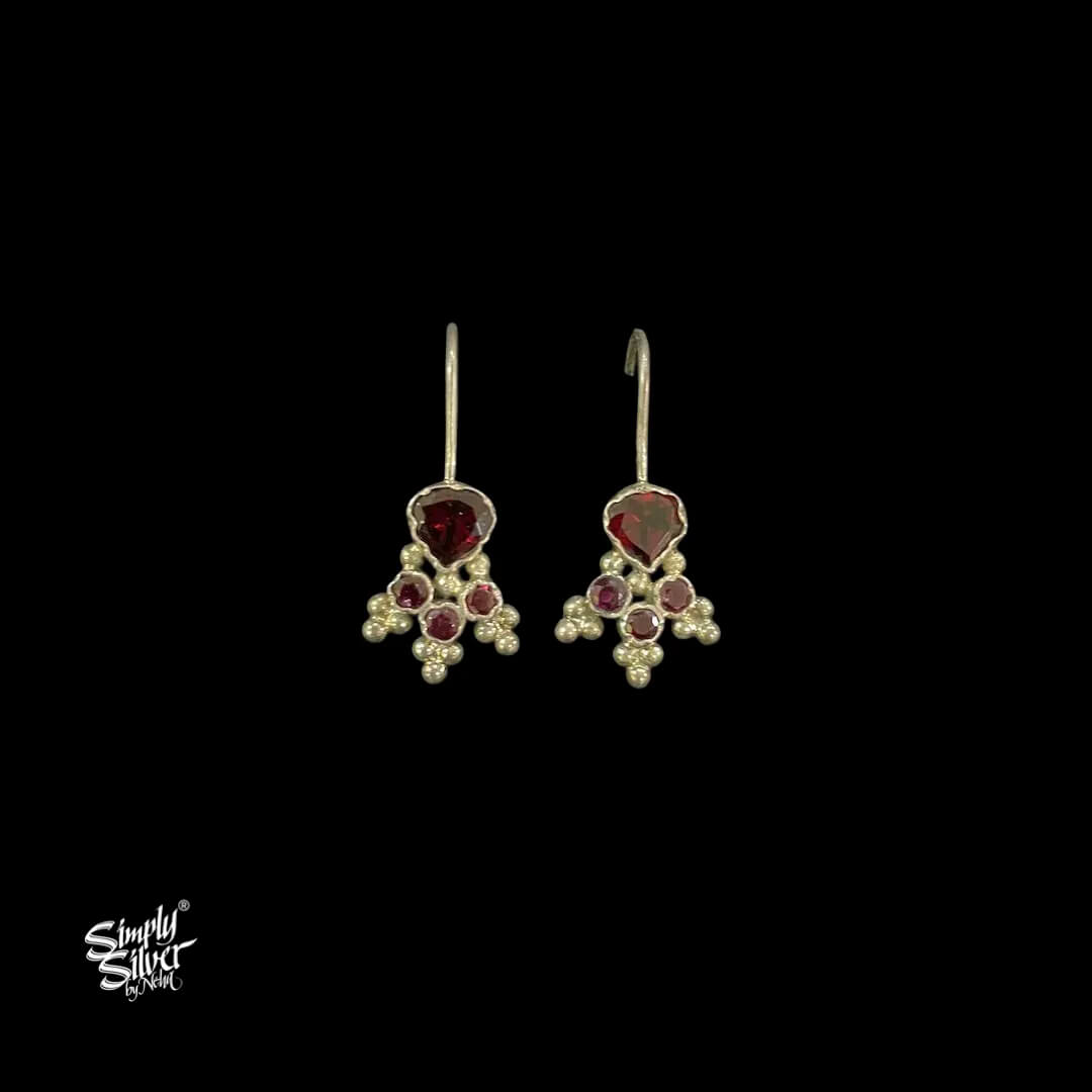 Silver-Red-and-Pink-Stone-Hooks-MH6010-1