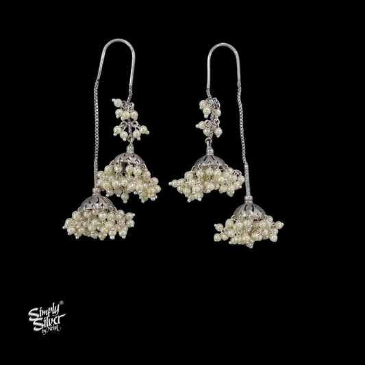 Silver-Designer-Double-Pearls-Jhumka-MH6011-2