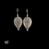 Silver Heart Flower Hooks-MH6086