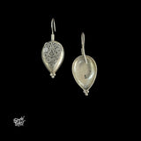 Silver Heart Flower Hooks-MH6086