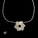 Silver Designer Star Pendant with Chain - MH6087