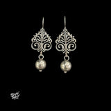 Silver Jaali Flower with Bead-MH6117