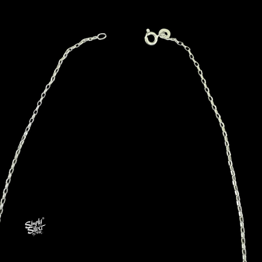 Silver Chain With Green Stone & Multi Color Meenakari Ambi Pendant-3