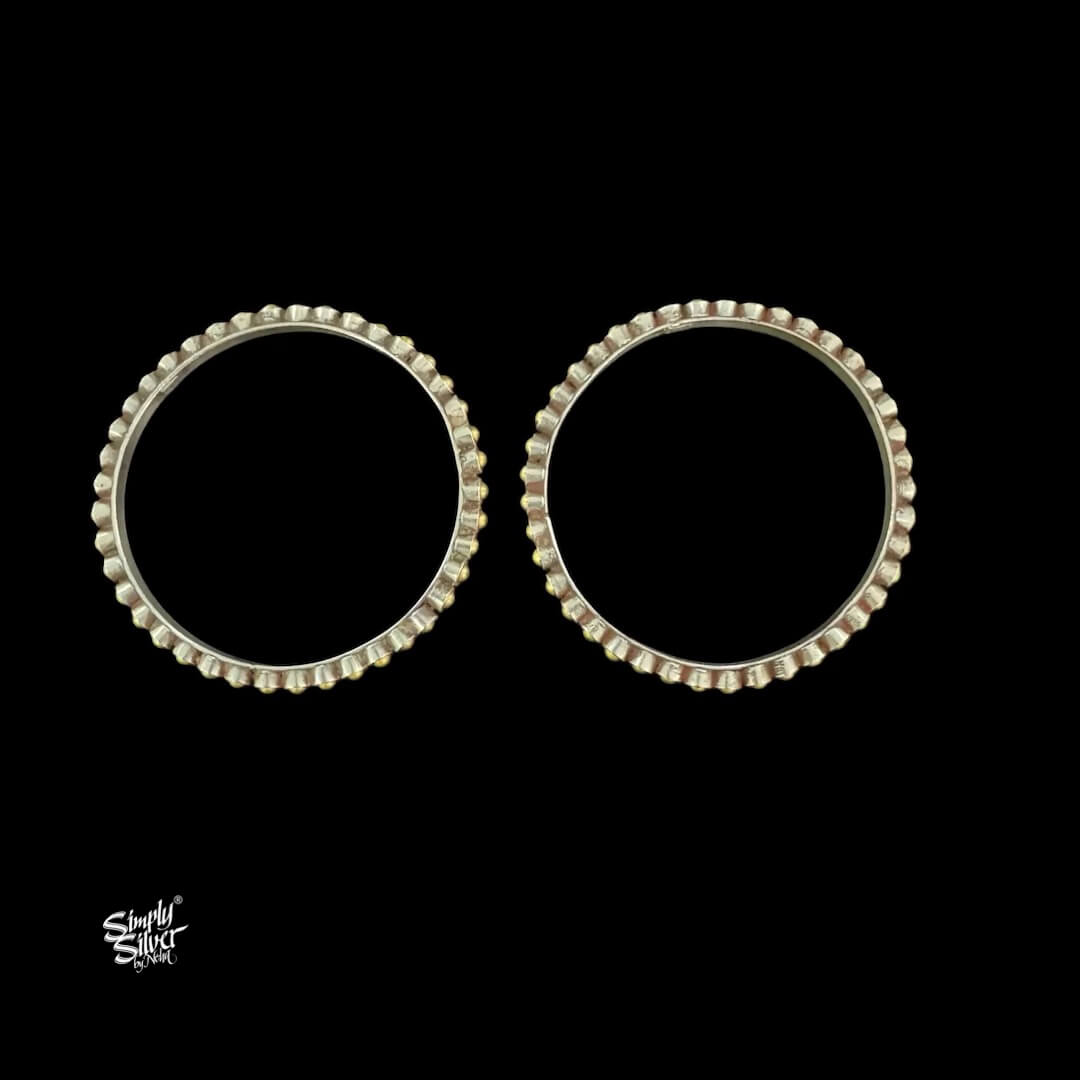 Bandhel Silver Dual Tone Bangles Pair-2