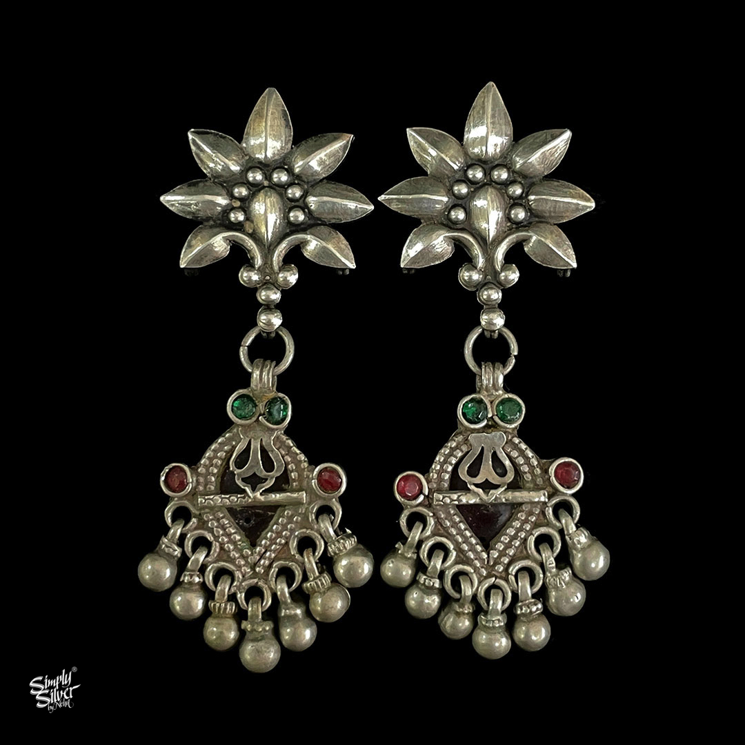 Buy Tribal Silver Flower - MH1714